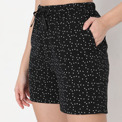 Regular Fit Printed Mid Rise Shorts