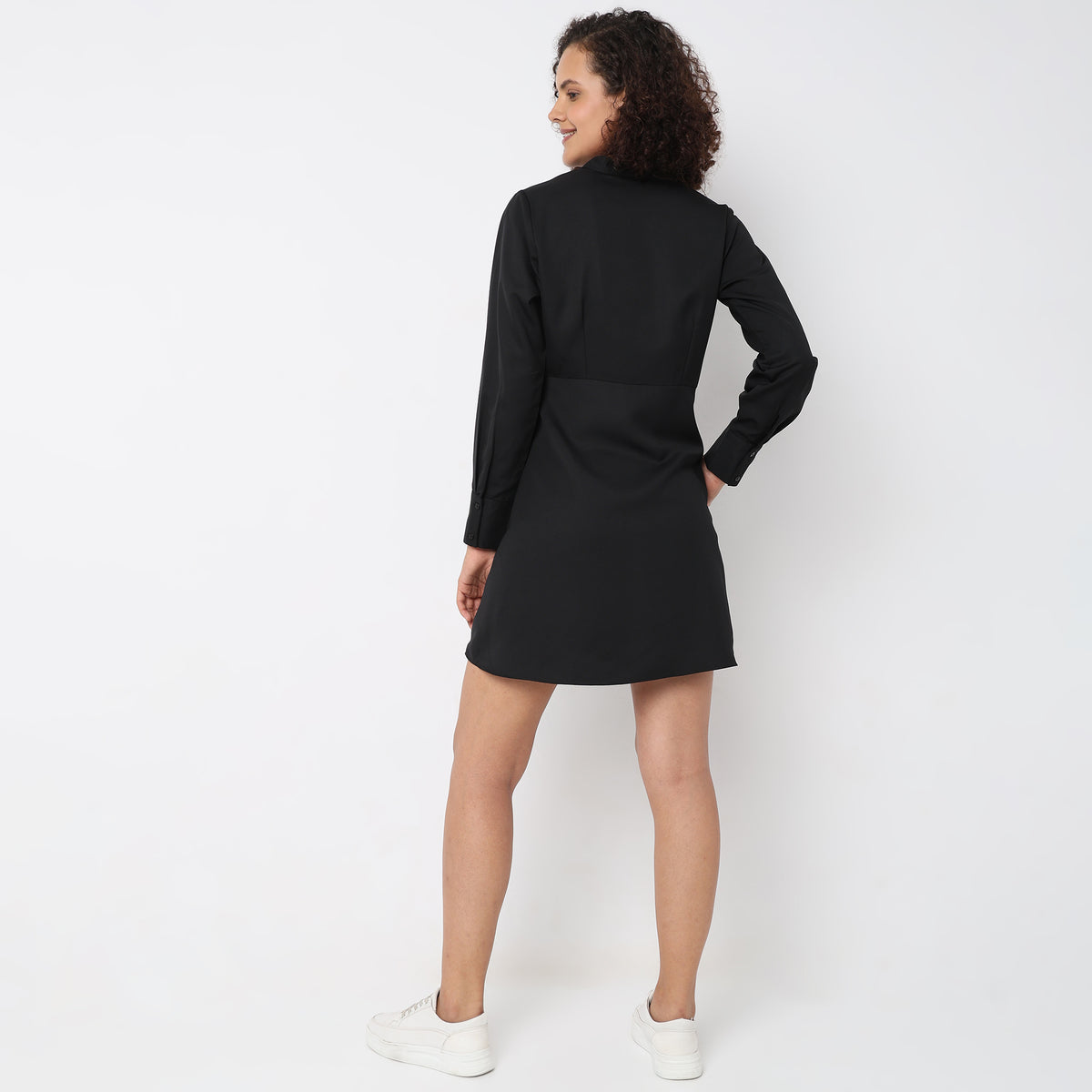 Regular Fit Solid Dress