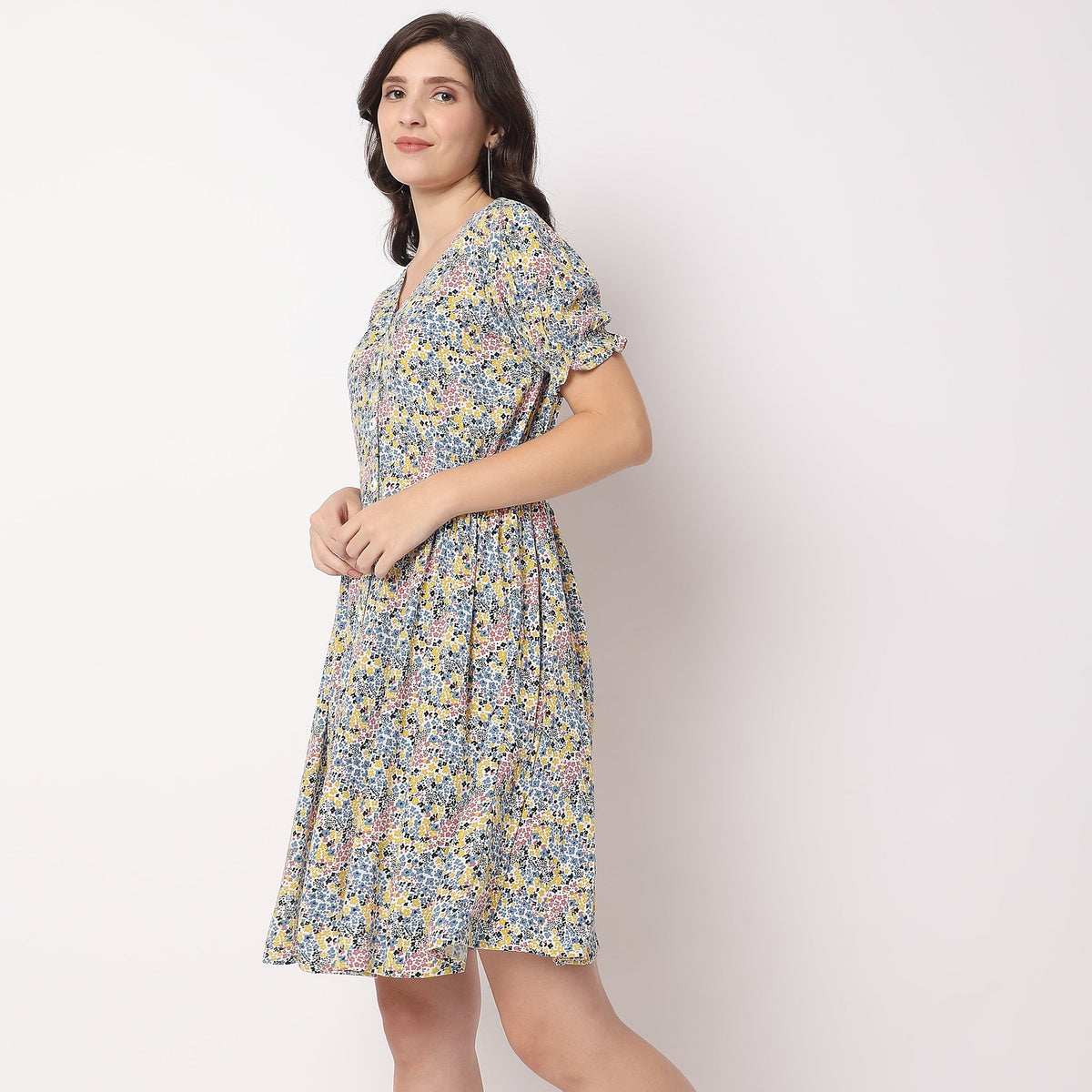 Women Wearing Regular Fit Printed Dress