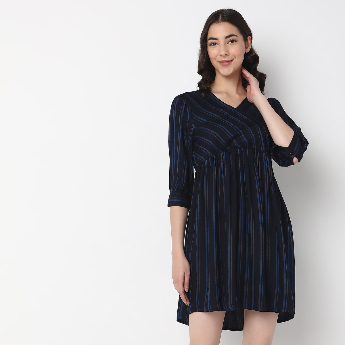 Regular Fit Striped Dress