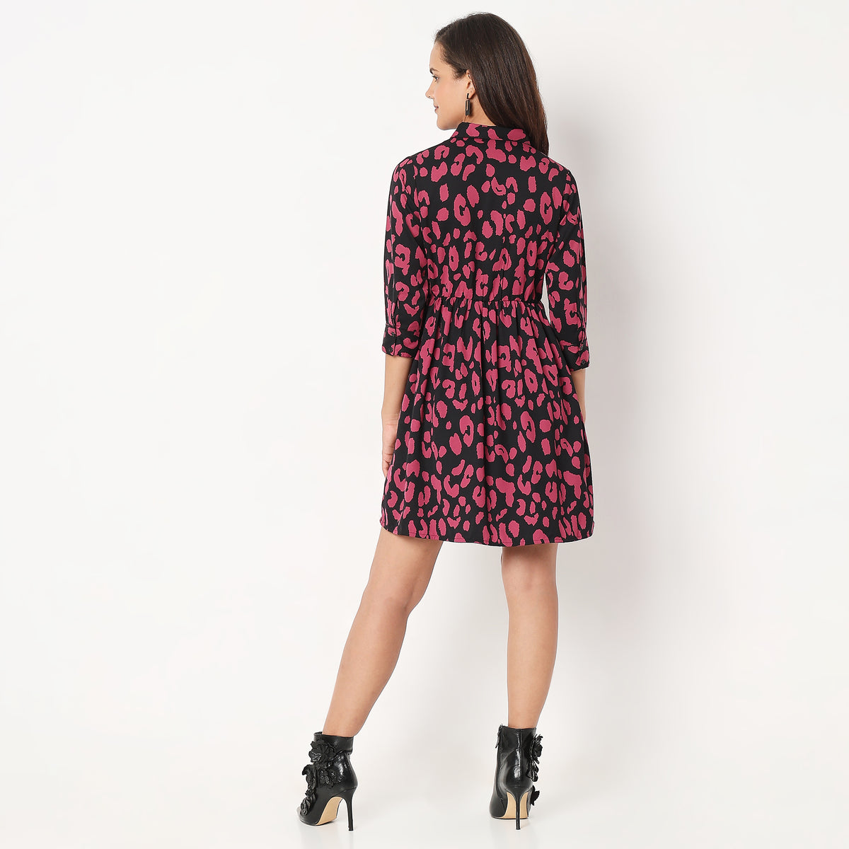 Regular Fit Printed Dress