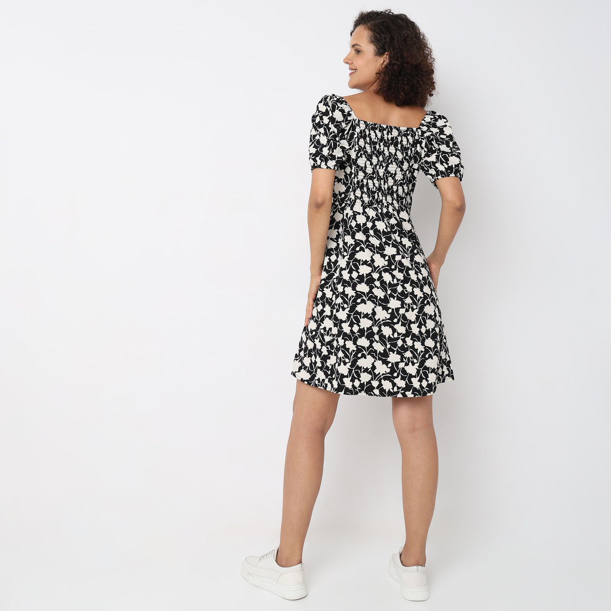 Slim Fit Floral Dress