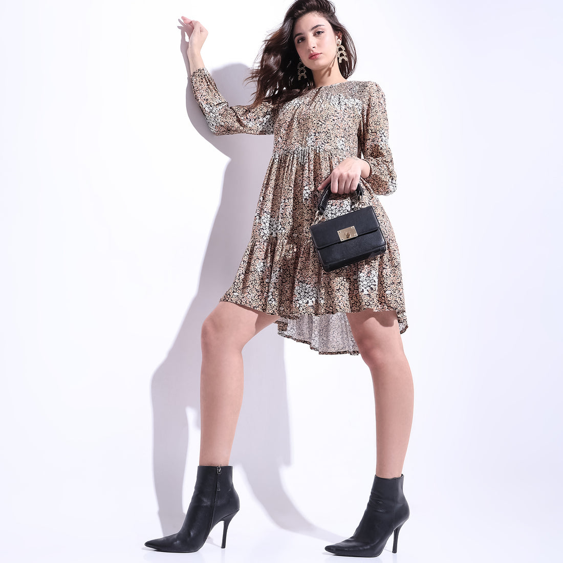 Flare Fit Floral Dress