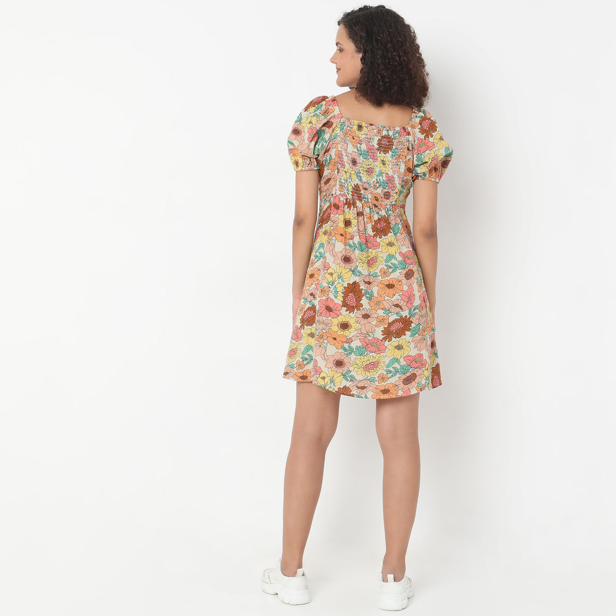 Regular Fit Printed Dress