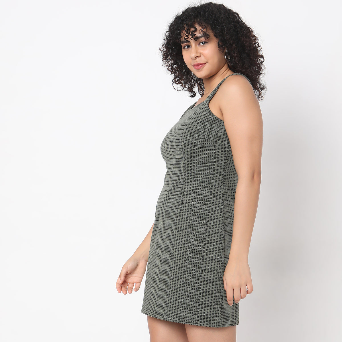 Regular Fit Jacquard Dress