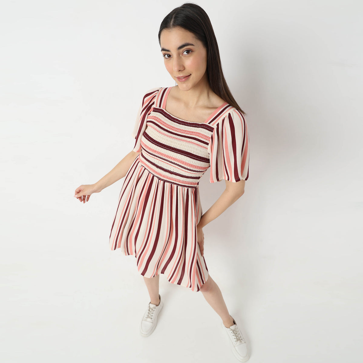 Regular Fit Striped Dress