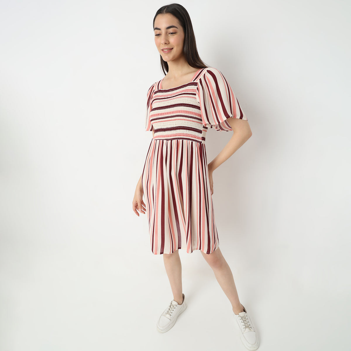 Regular Fit Striped Dress