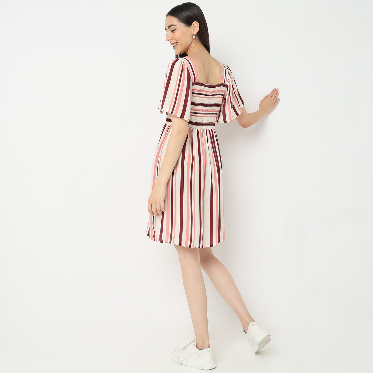 Regular Fit Striped Dress