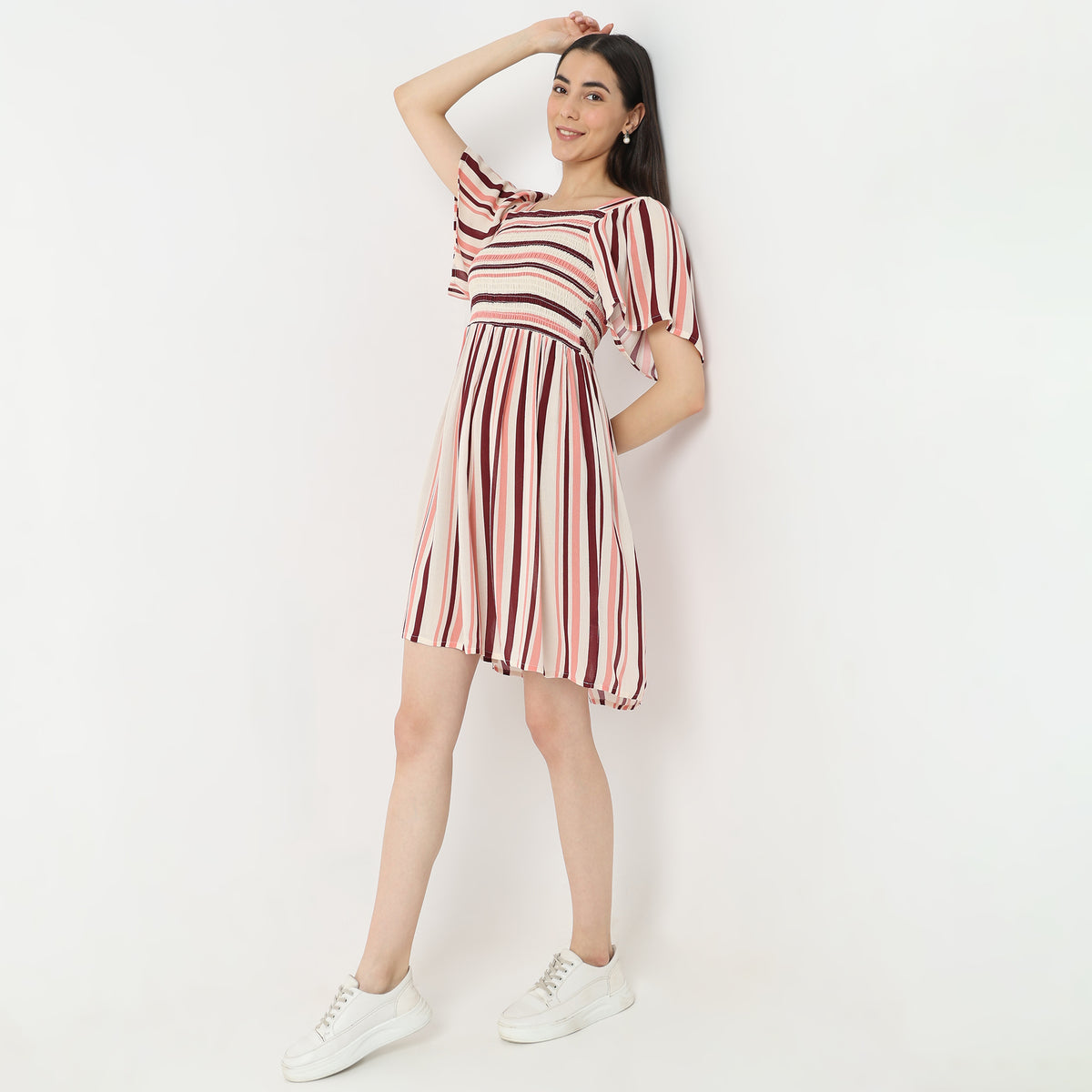 Regular Fit Striped Dress