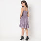 Flare Fit Checkered Dress