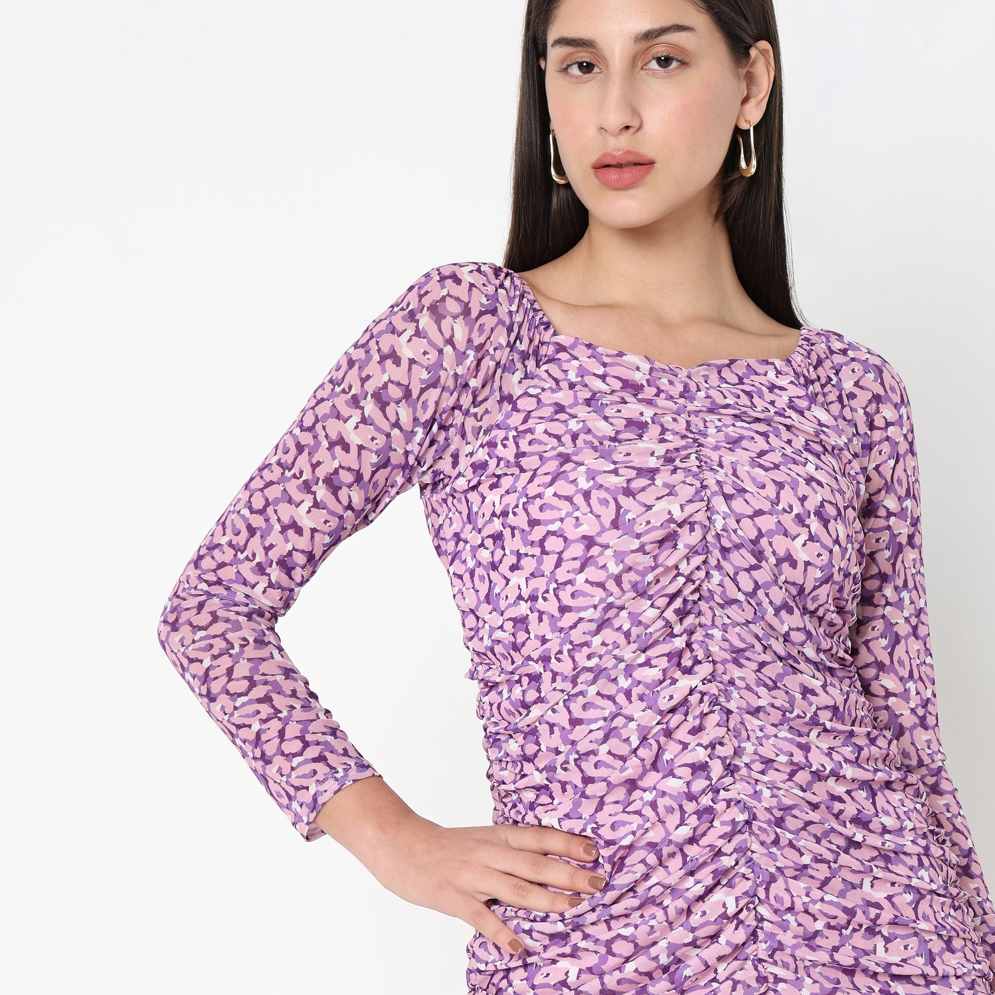 Slim Fit Printed Dress