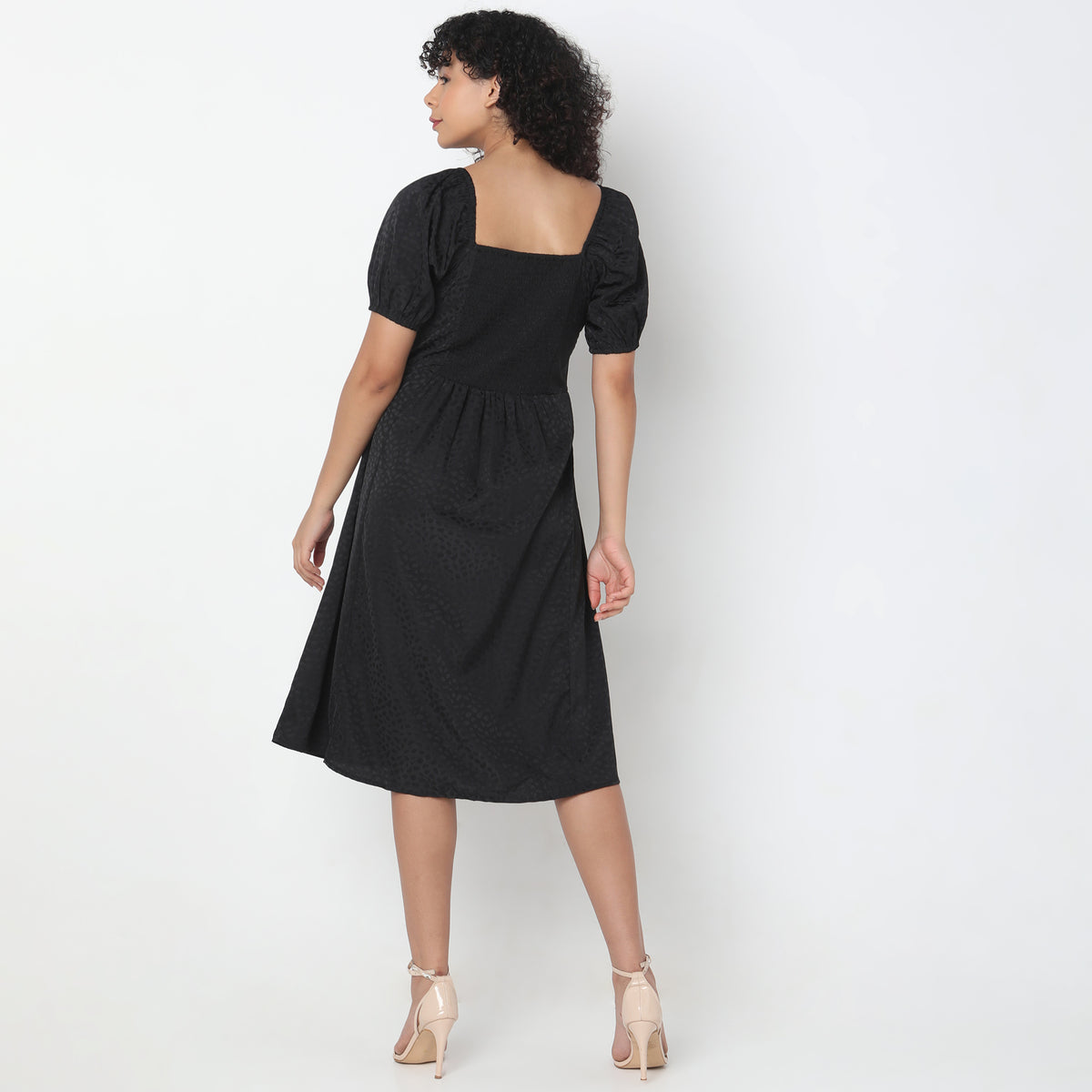 Regular Fit Jacquard Dress