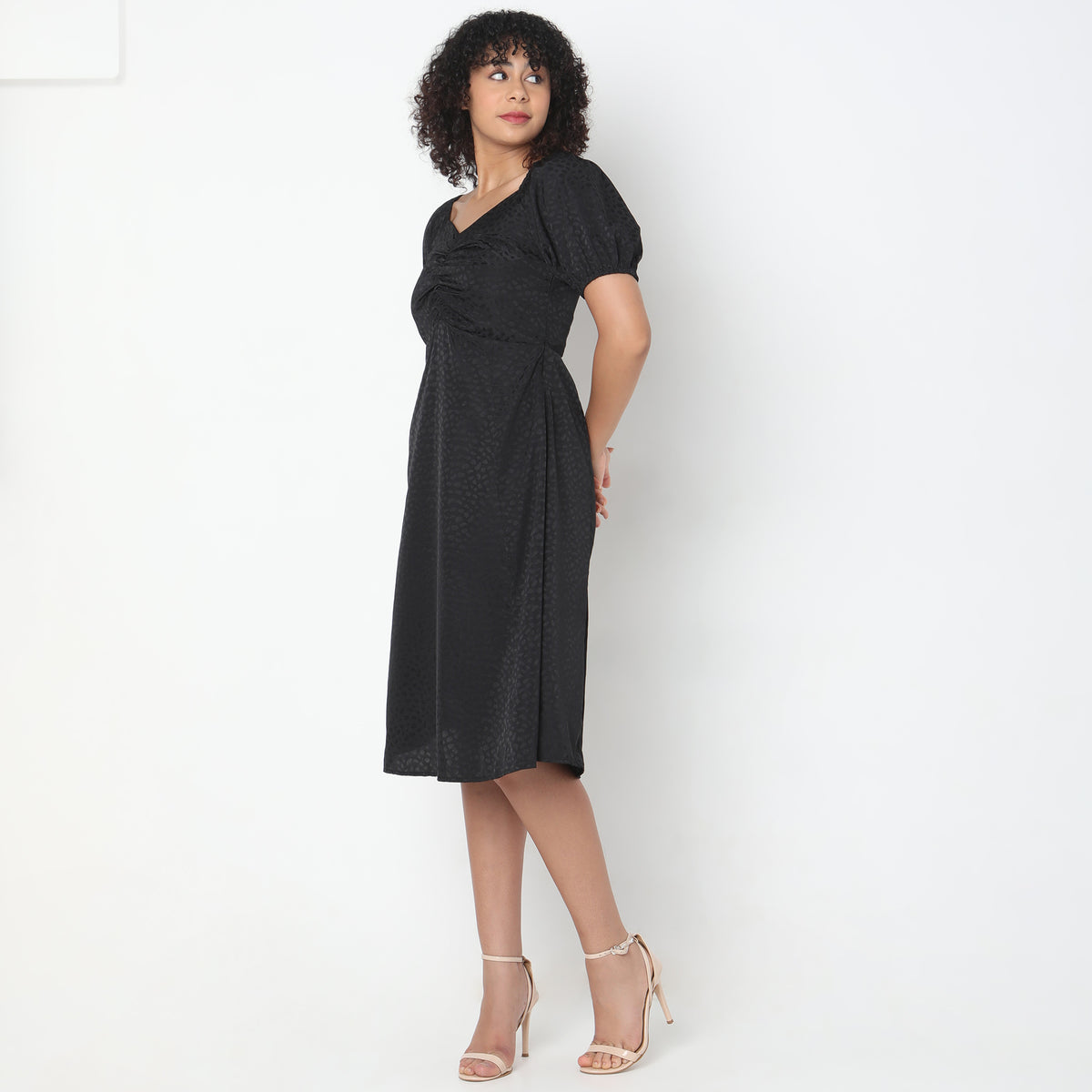 Regular Fit Jacquard Dress