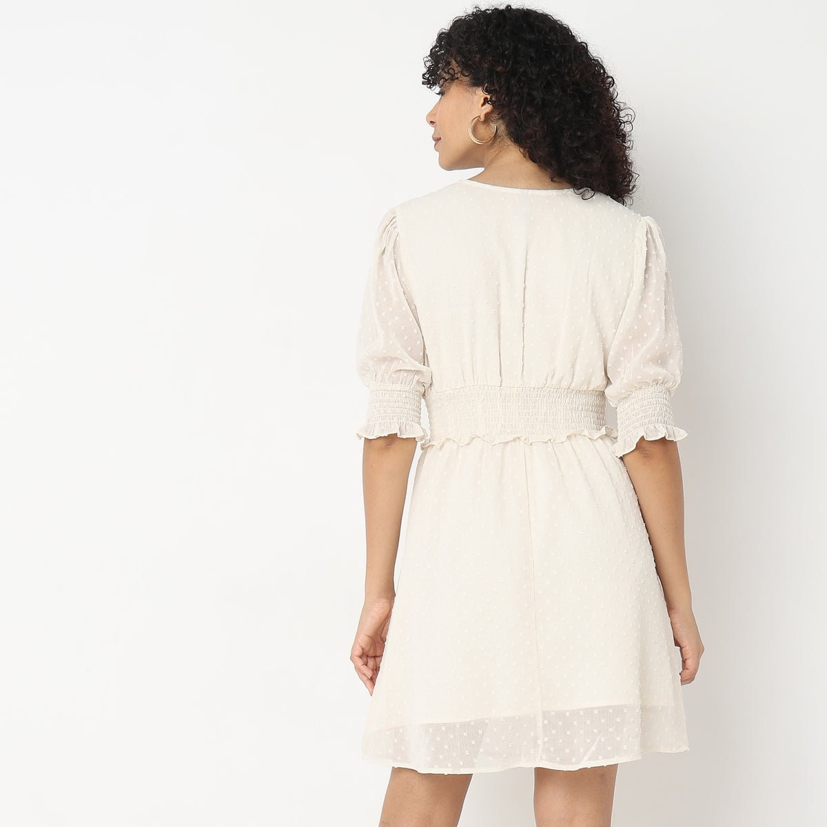 Relaxed Fit Embroidered Dress