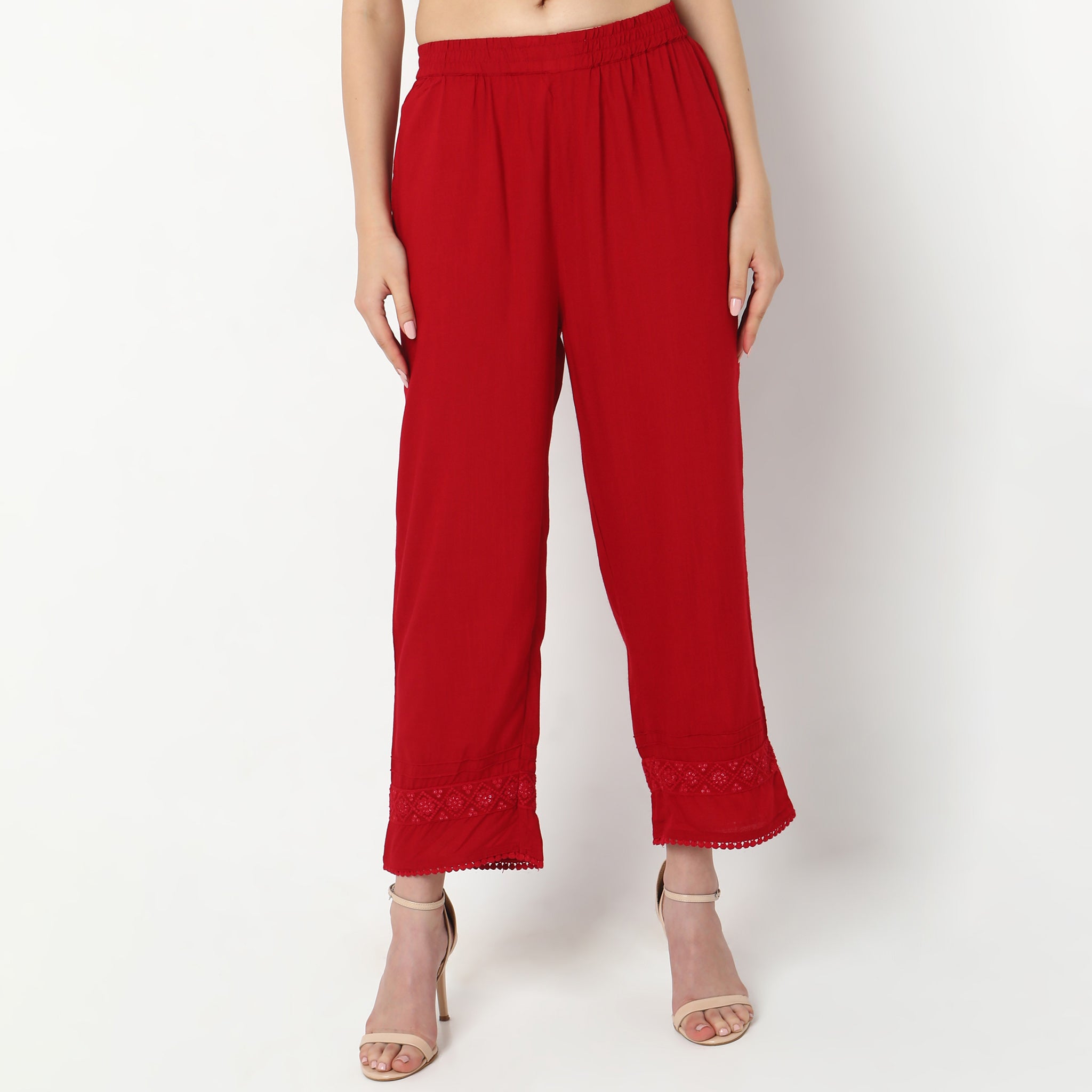 Ethnic deals straight pants