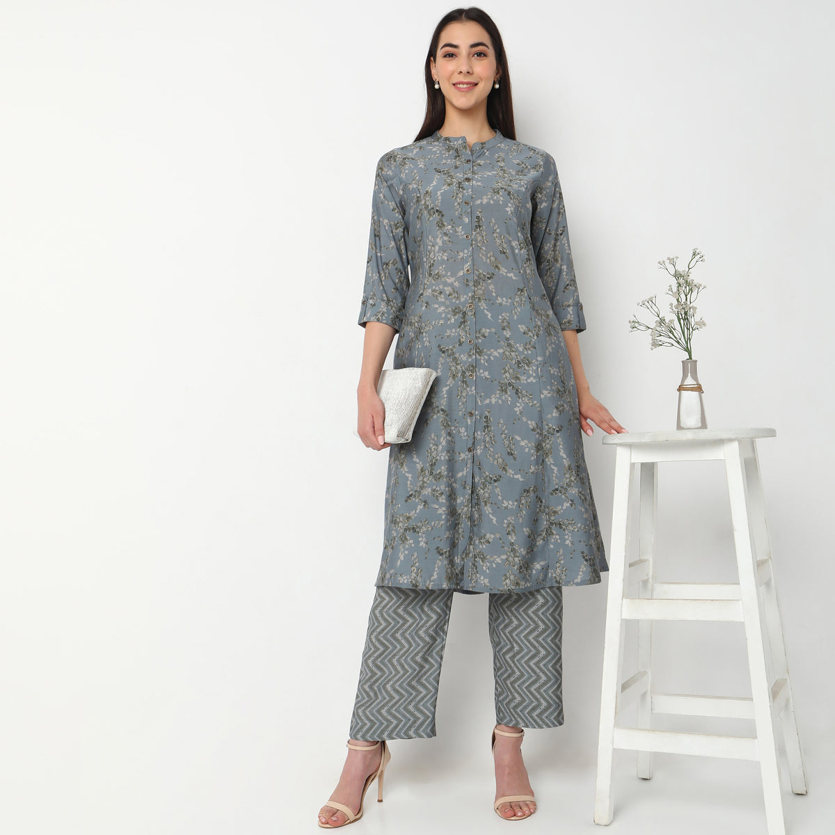 Regular Fit Printed Kurta Set