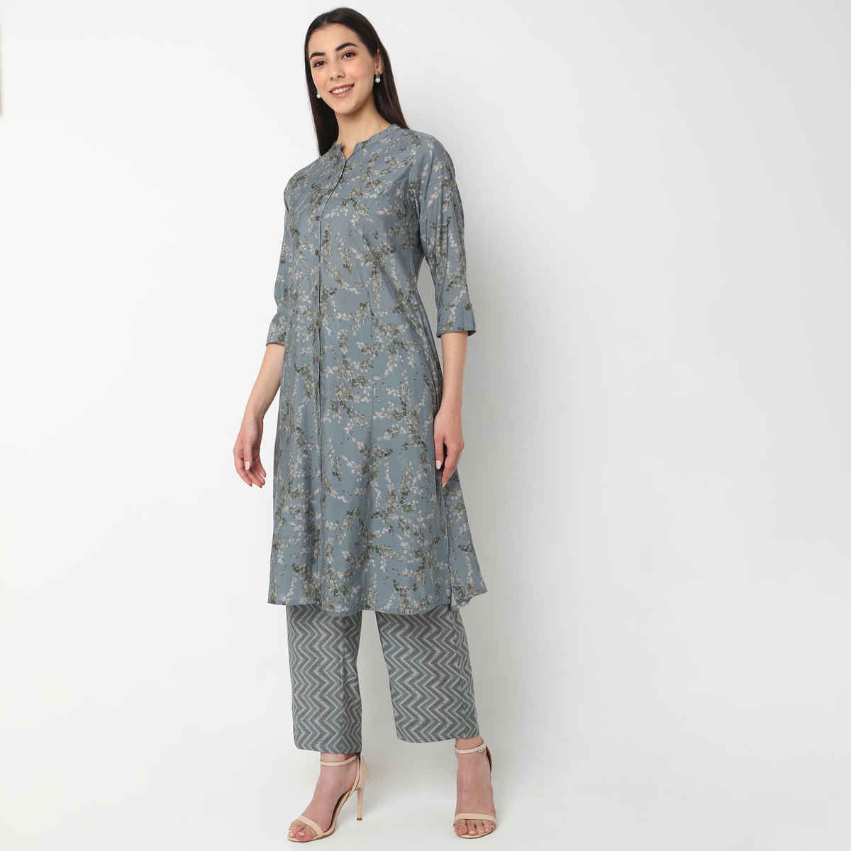 Regular Fit Printed Kurta Set