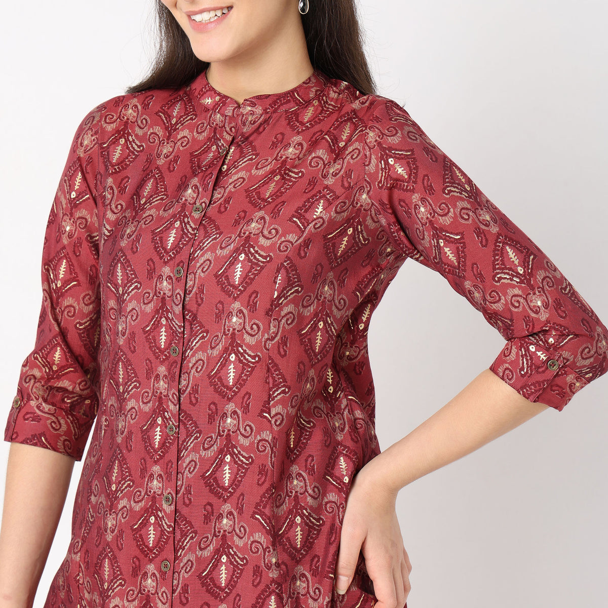 Regular Fit Printed Kurta Set