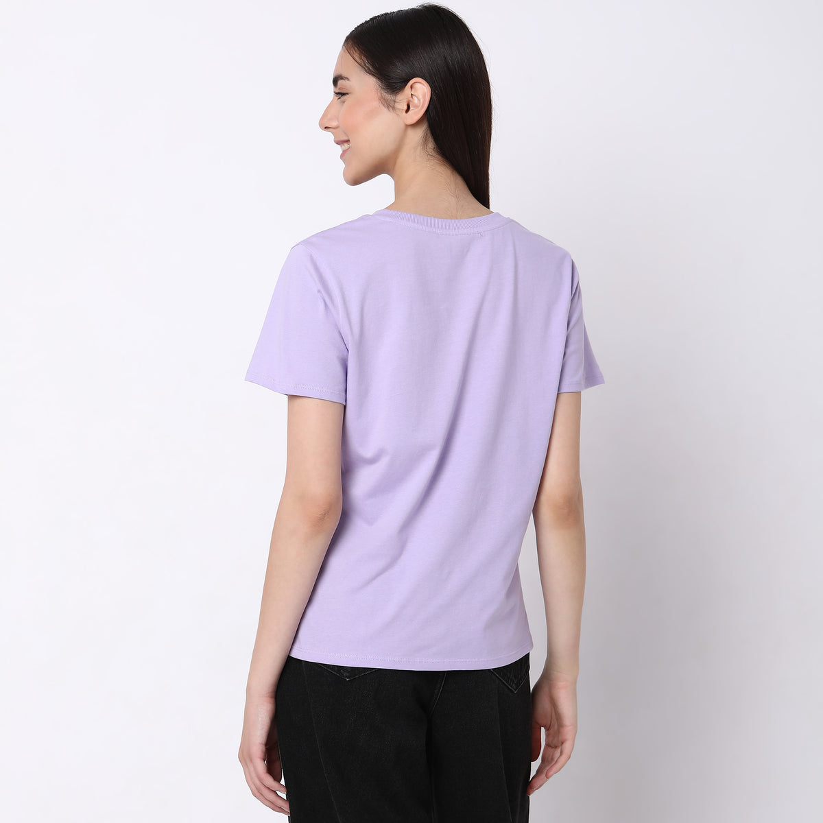 Regular Fit Solid T-Shirt