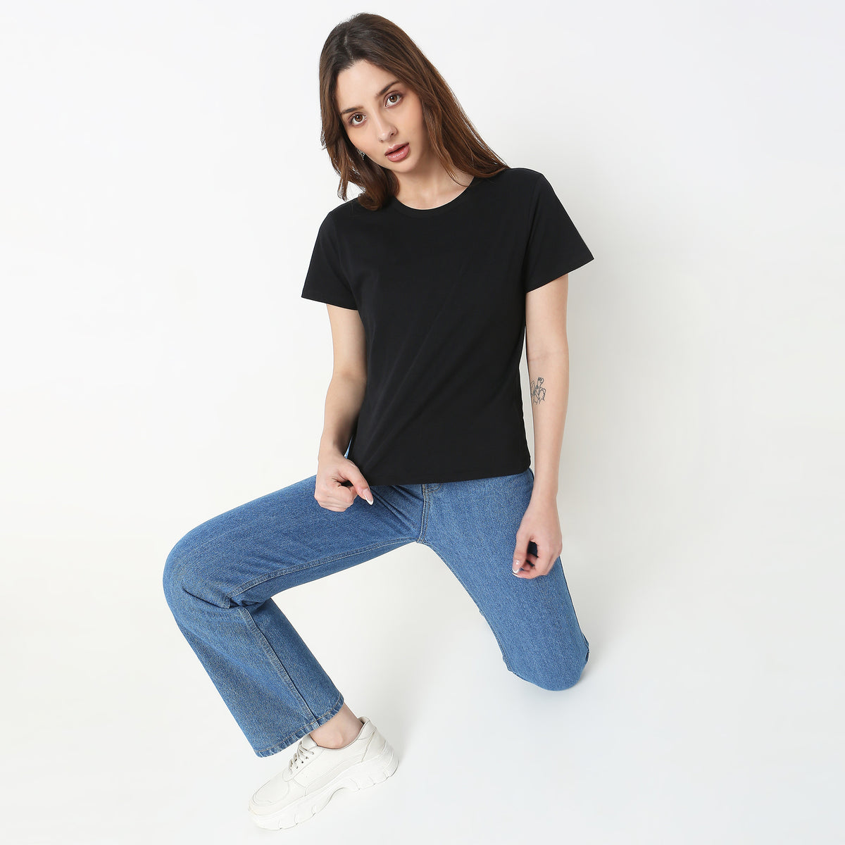 Regular Fit Solid T-Shirt