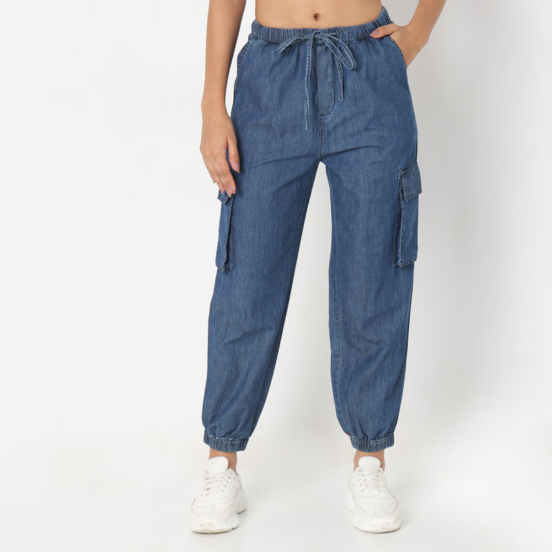 Regular Fit Solid Jeans