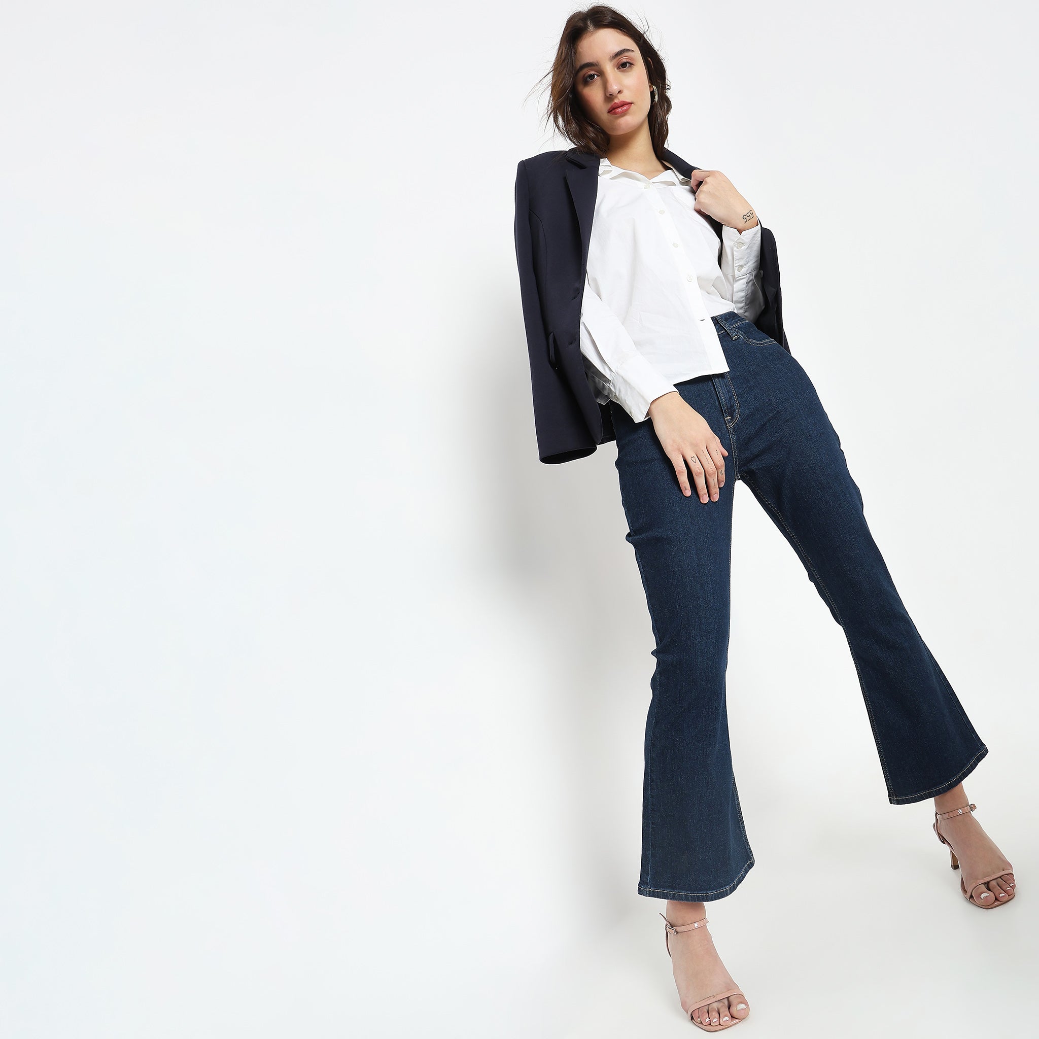 Buy Vie Ladies Slim Fit Blue Jeans Online - Lulu Hypermarket India