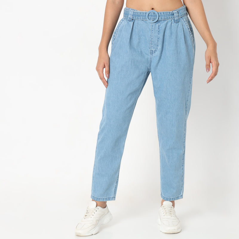 Regular Fit Solid Jeans