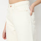 Slouch Fit Solid High Rise Jeans