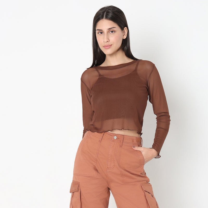 Regular Fit Solid Top