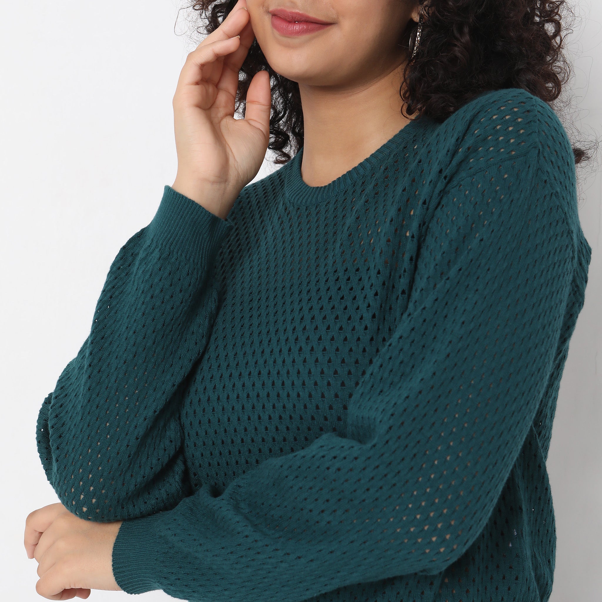 Oversize Crochet T-Shirt