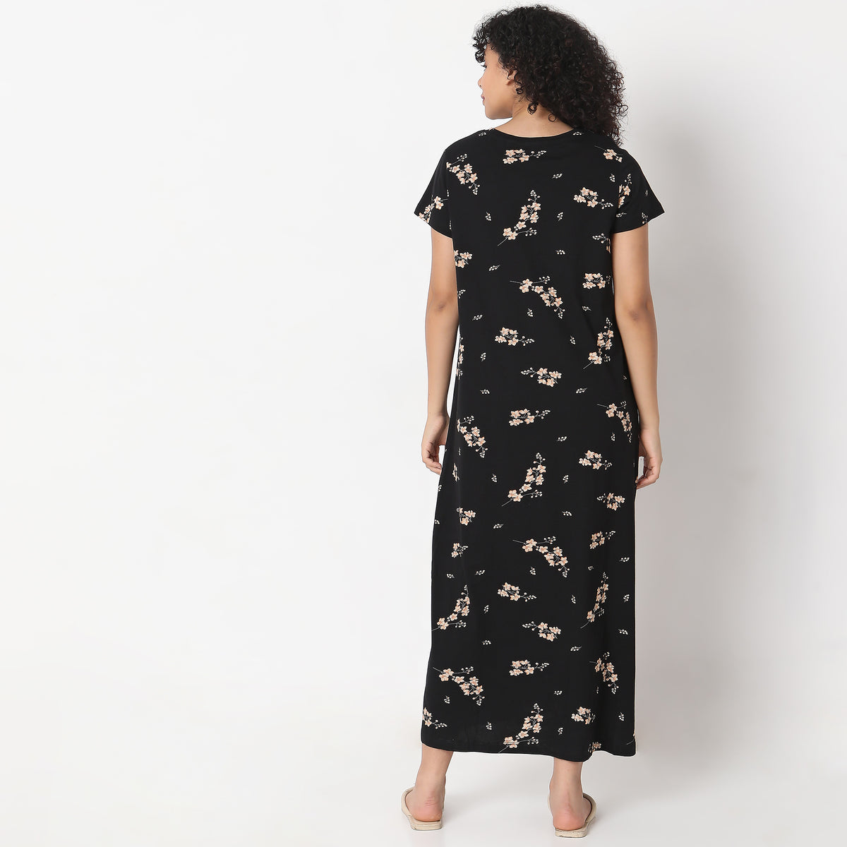 Regular Fit Floral Gown