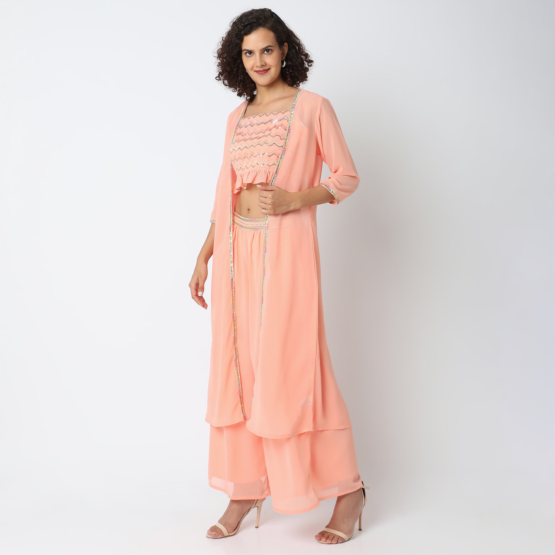 Flare Fit Embellished Ethnic Sets