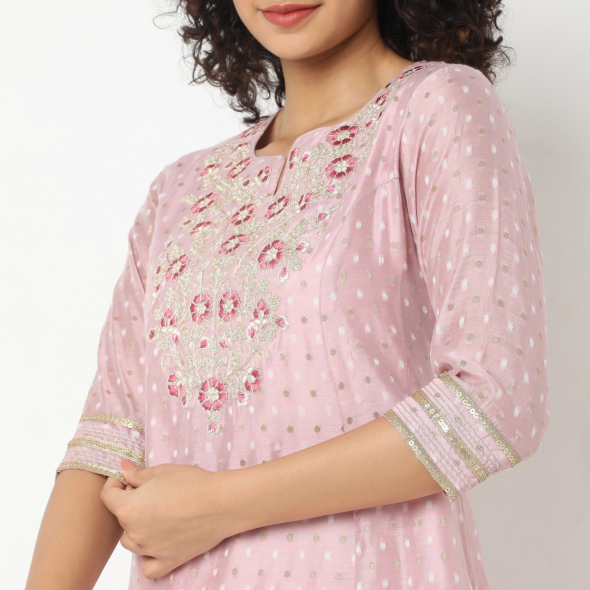 Flare Fit Embroidered Ethnic Sets