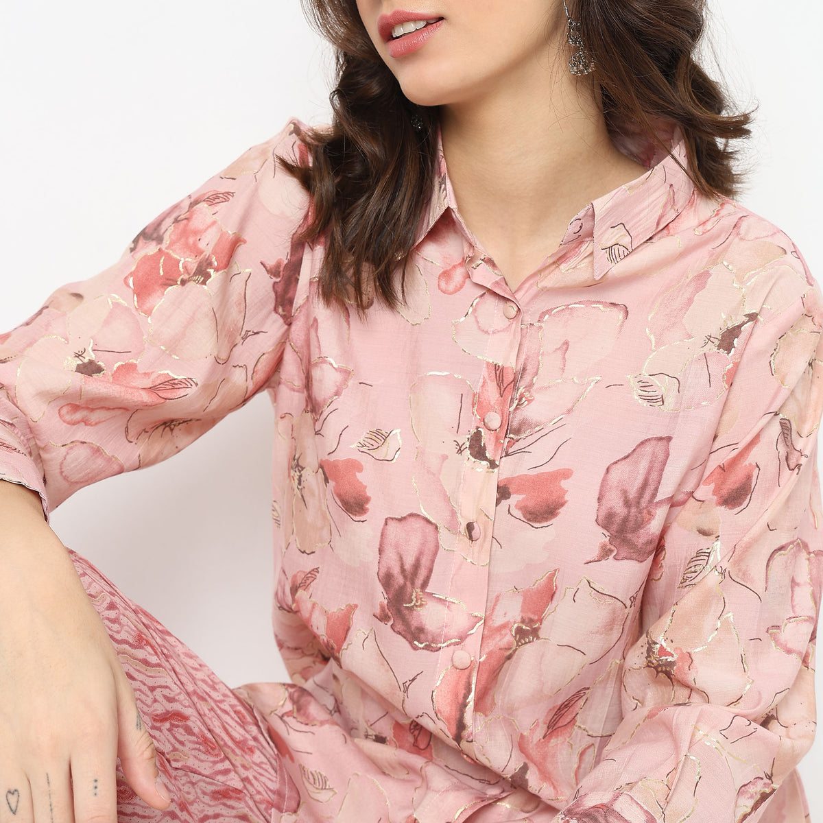 Regular Fit Floral Kurta Sets