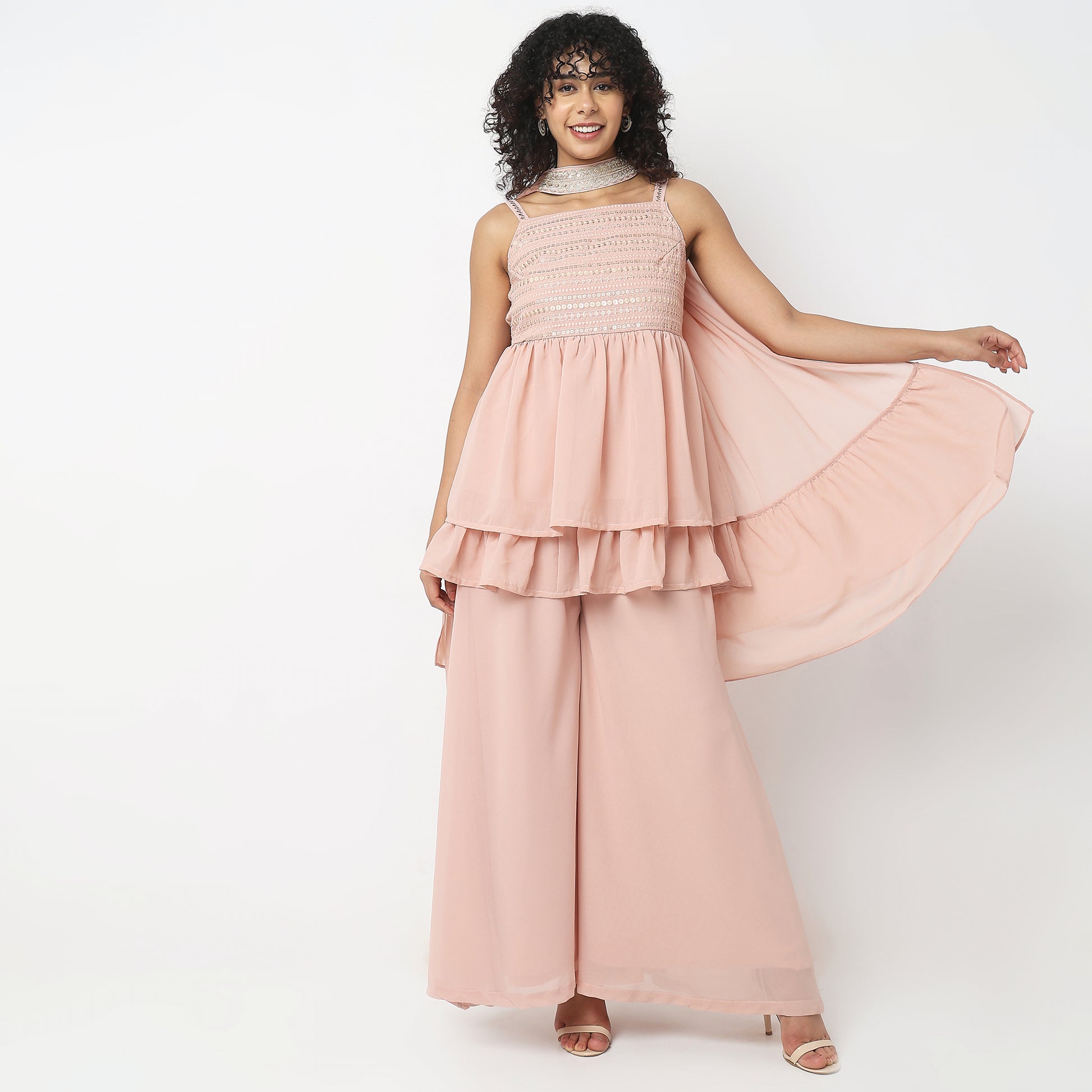 Flare Fit Embellished Ethnic Sets