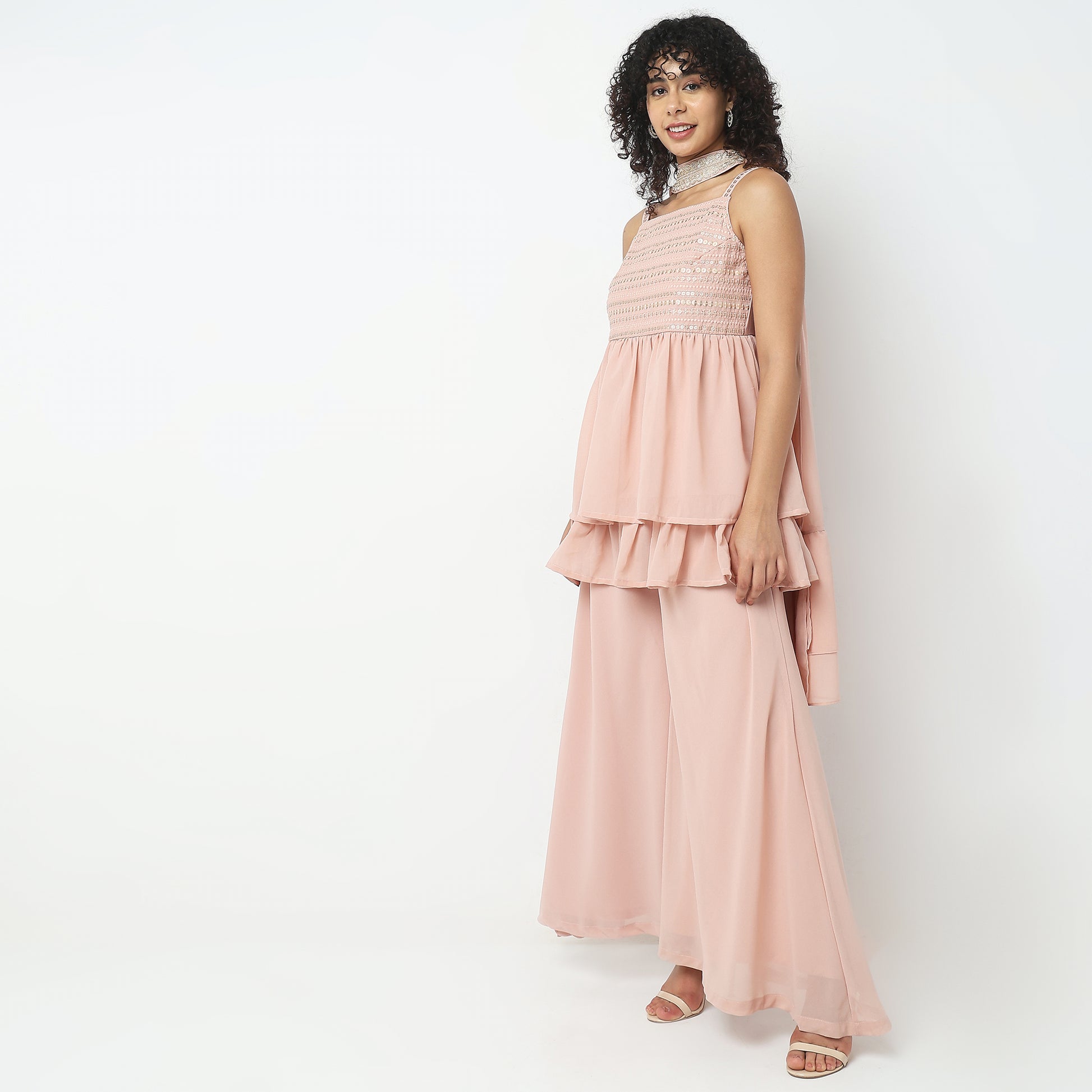 Flare Fit Embellished Ethnic Sets