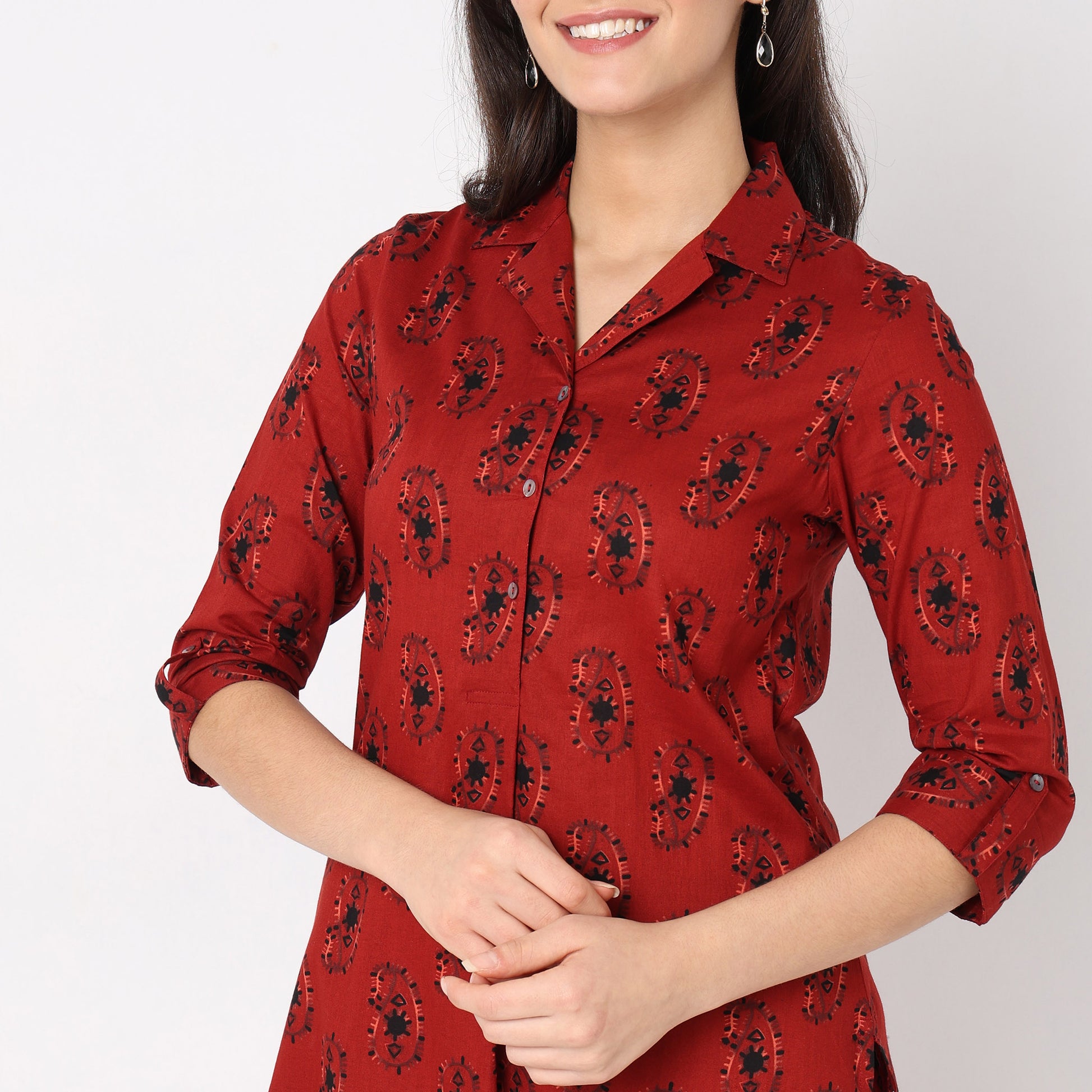 Flare Fit Printed Kurta Set