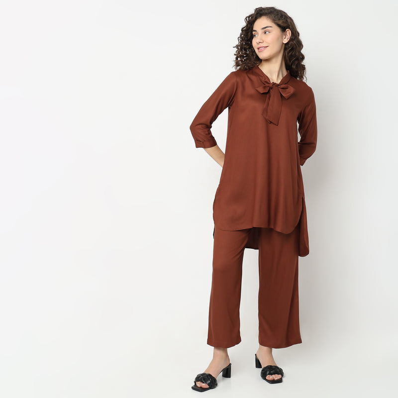 Regular Fit Solid Kurta Sets