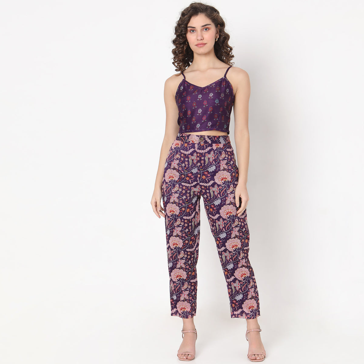 Straight Fit Floral Ethnic Sets