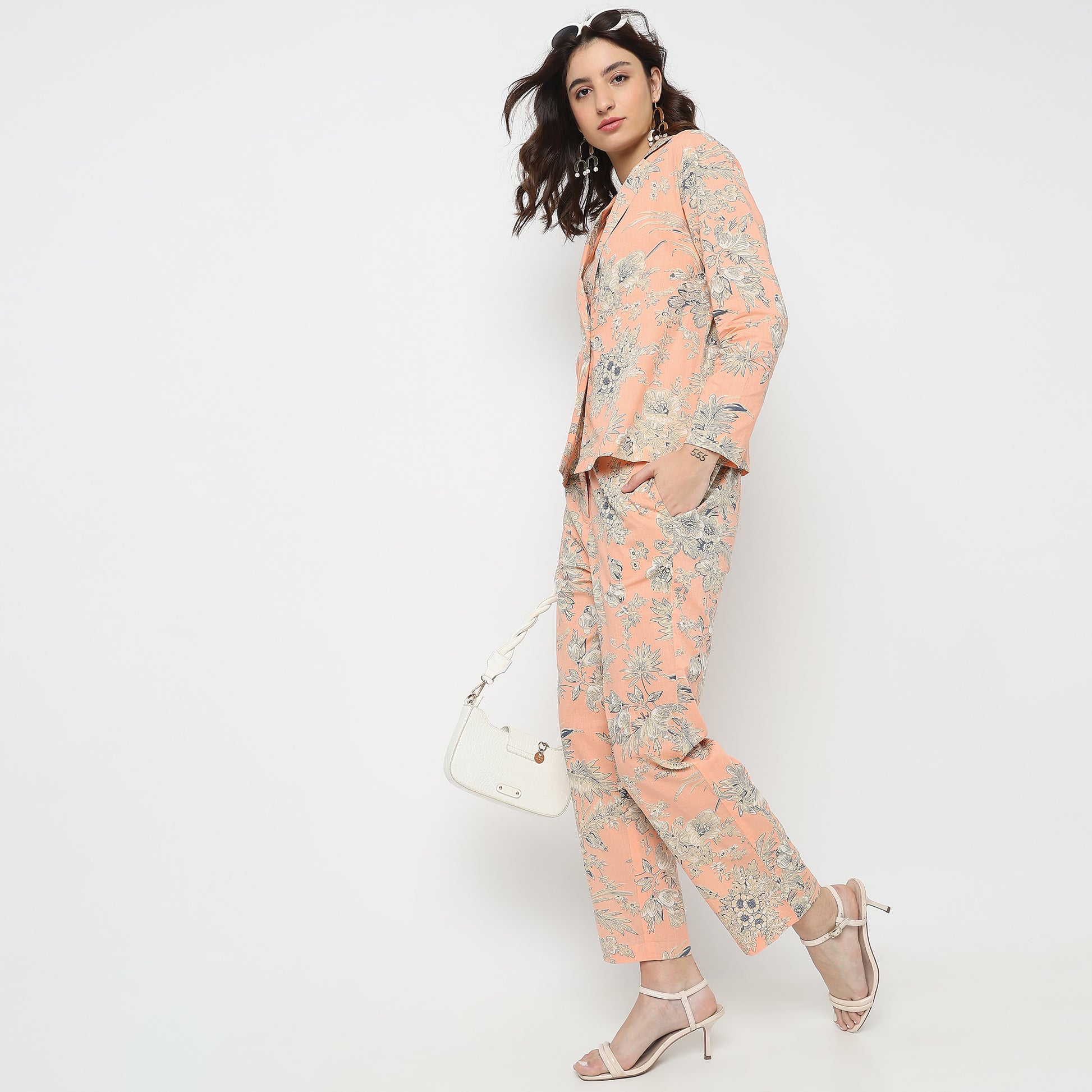 Straight Fit Floral Ethnic Sets