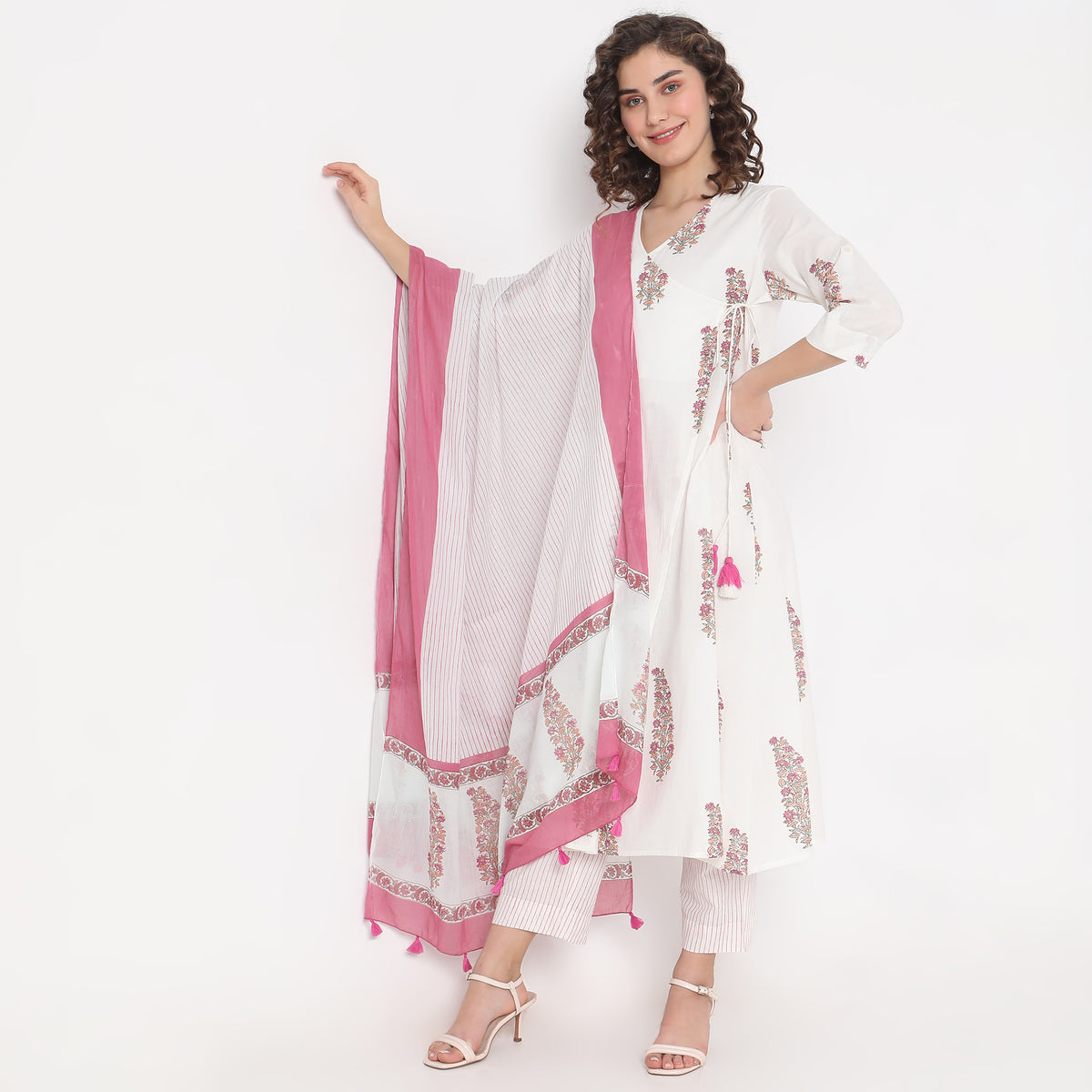 Flare Fit Printed Kurta Sets