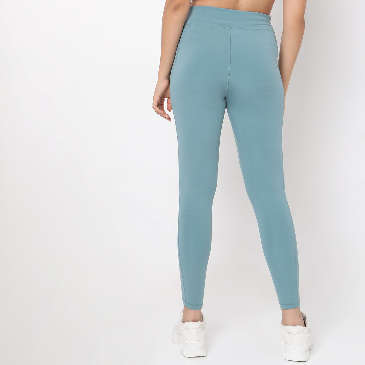 Slim Fit Solid High Rise Leggings