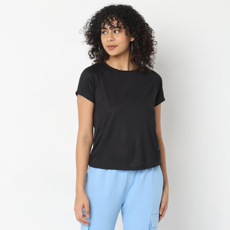 Regular Fit Solid T-Shirt