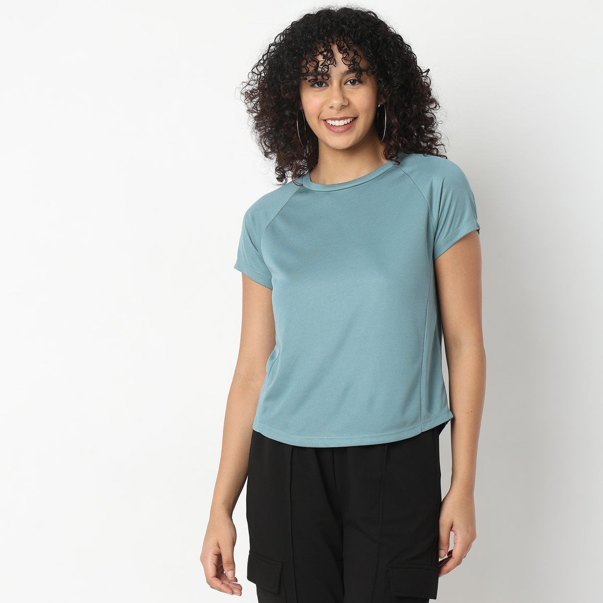 Regular Fit Solid T-Shirt