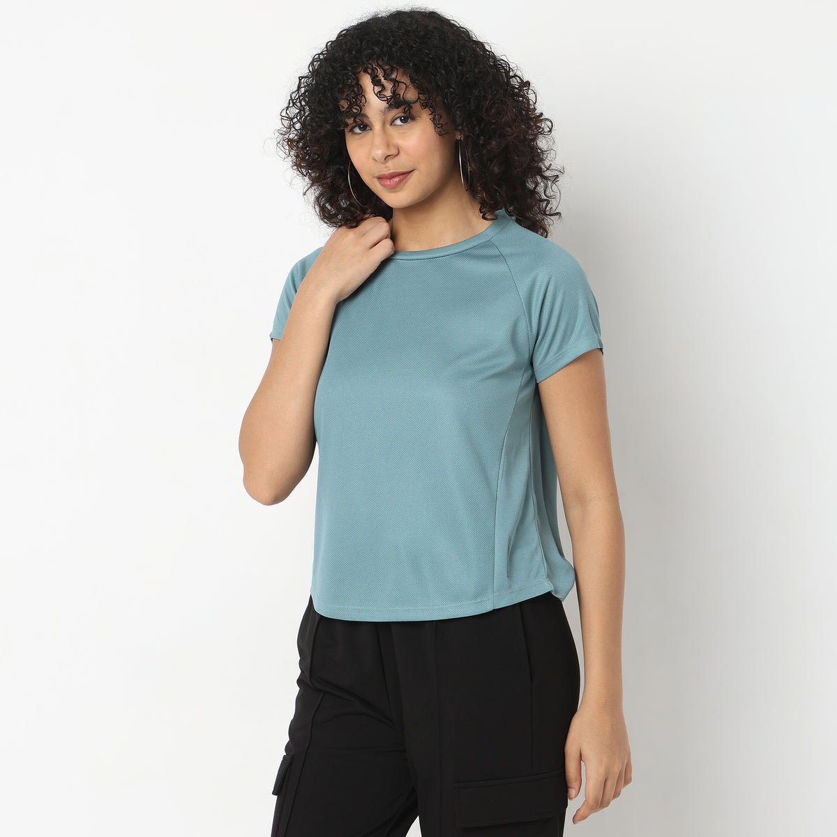 Regular Fit Solid T-Shirt