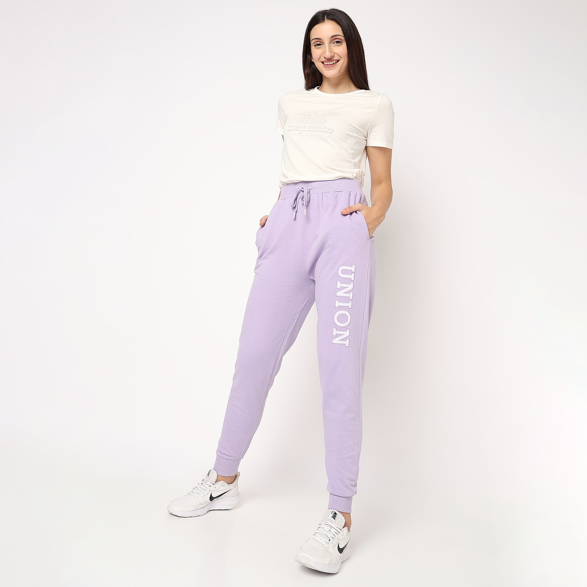 Slim Fit Graphic Mid Rise Joggers