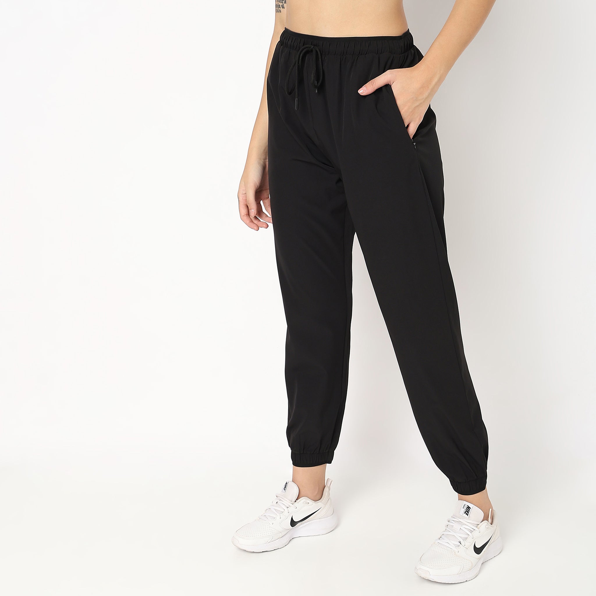 Black topshop online joggers