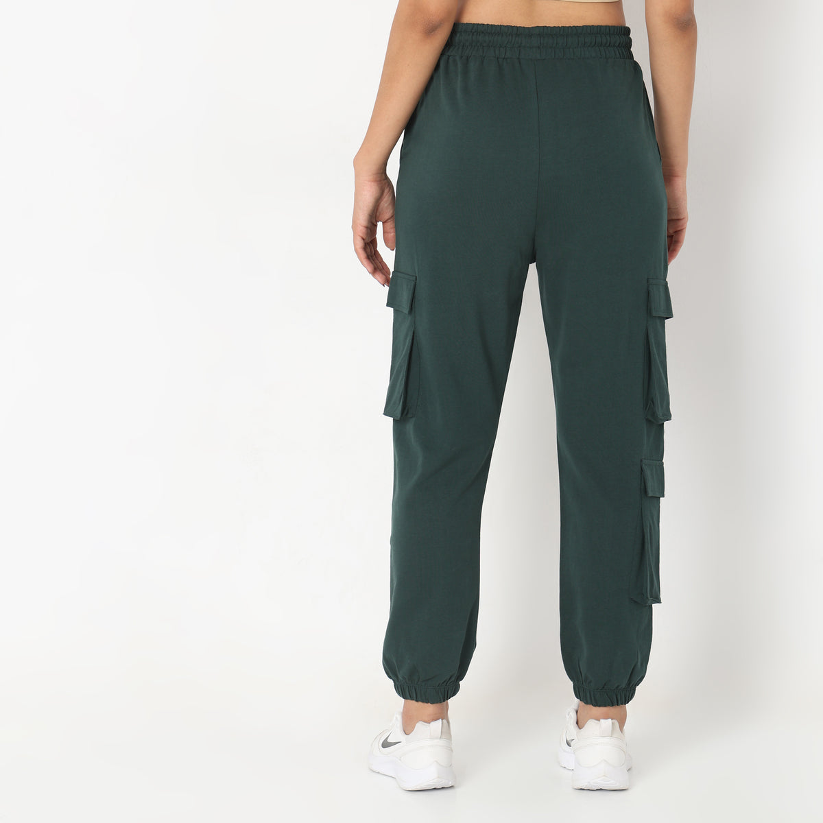 Regular Fit Solid Joggers