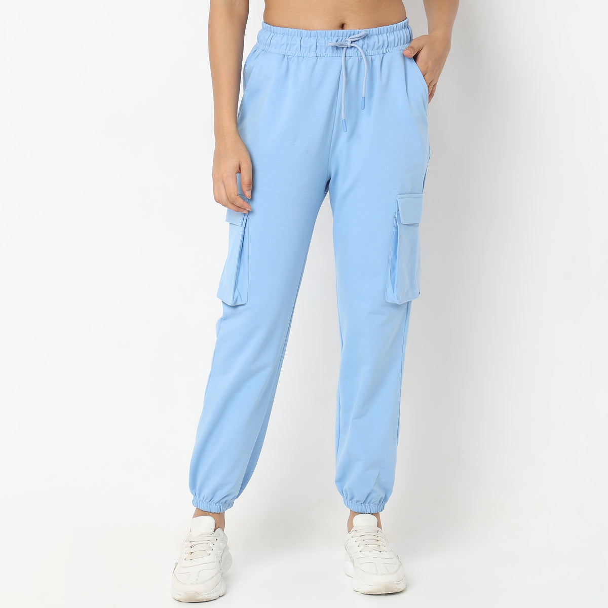 Regular Fit Solid Joggers