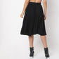 Regular Fit Solid Mid Rise Skirts